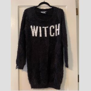 Killstar Witch Fuzzy Knit Dress